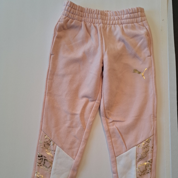 Pans Puma  for girls size 6 color pink and white - Picture 1 of 6